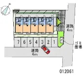 ★手数料０円★さいたま市岩槻区本町２丁目 月極駐車場